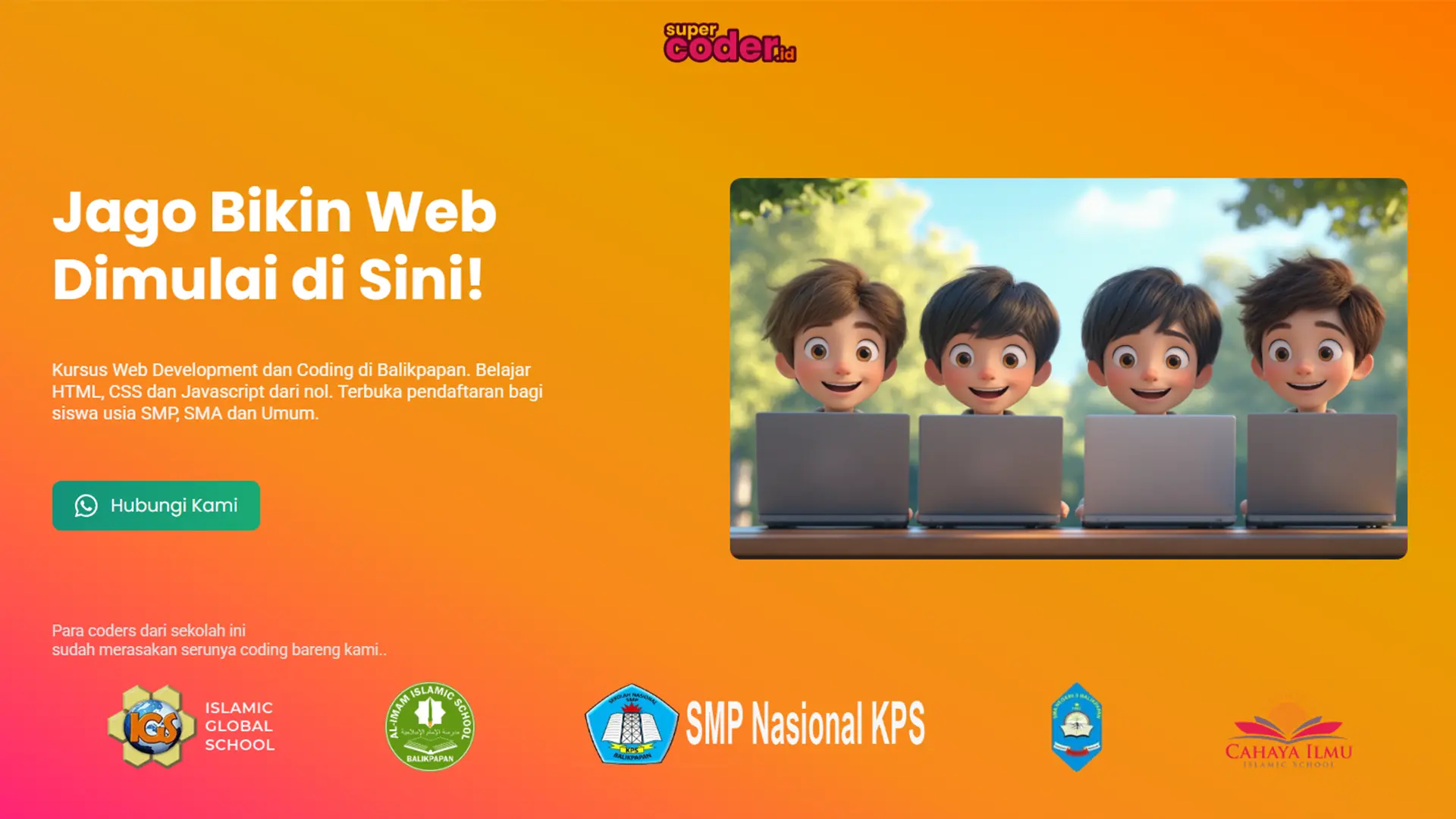 Super Coder hero section